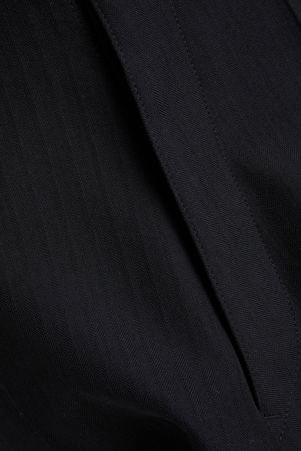 MAISON MARGIELA Cutout frayed wool straight-leg pants