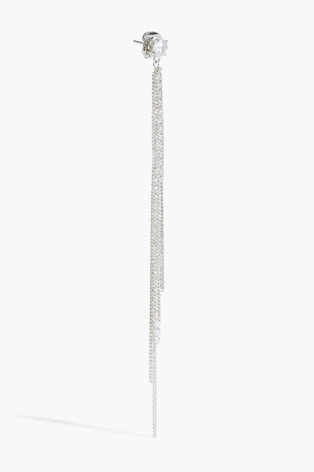 CZ BY KENNETH JAY LANE Silver-tone crystal earrings
