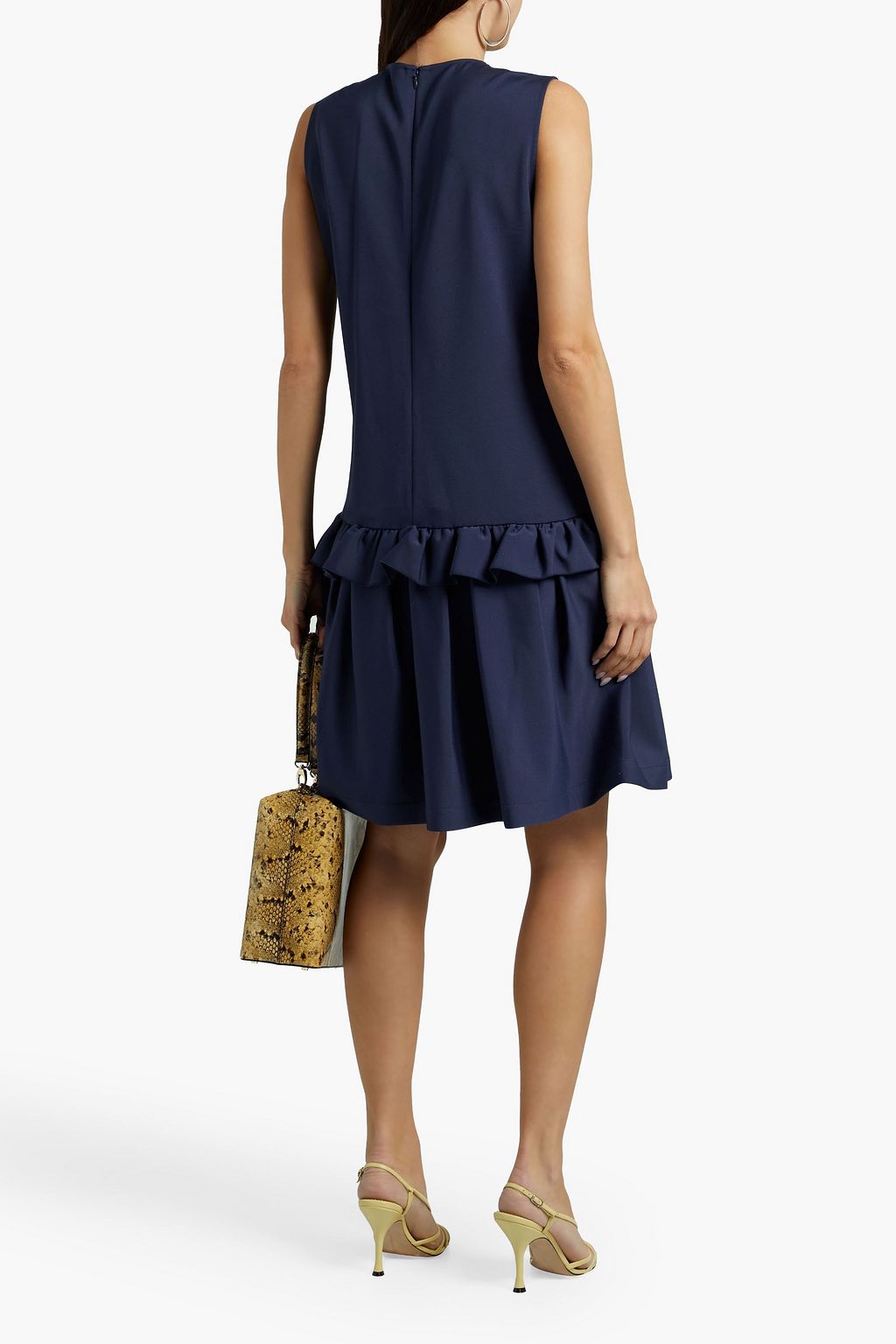 VICTORIA, VICTORIA BECKHAM Ruffled faille dress