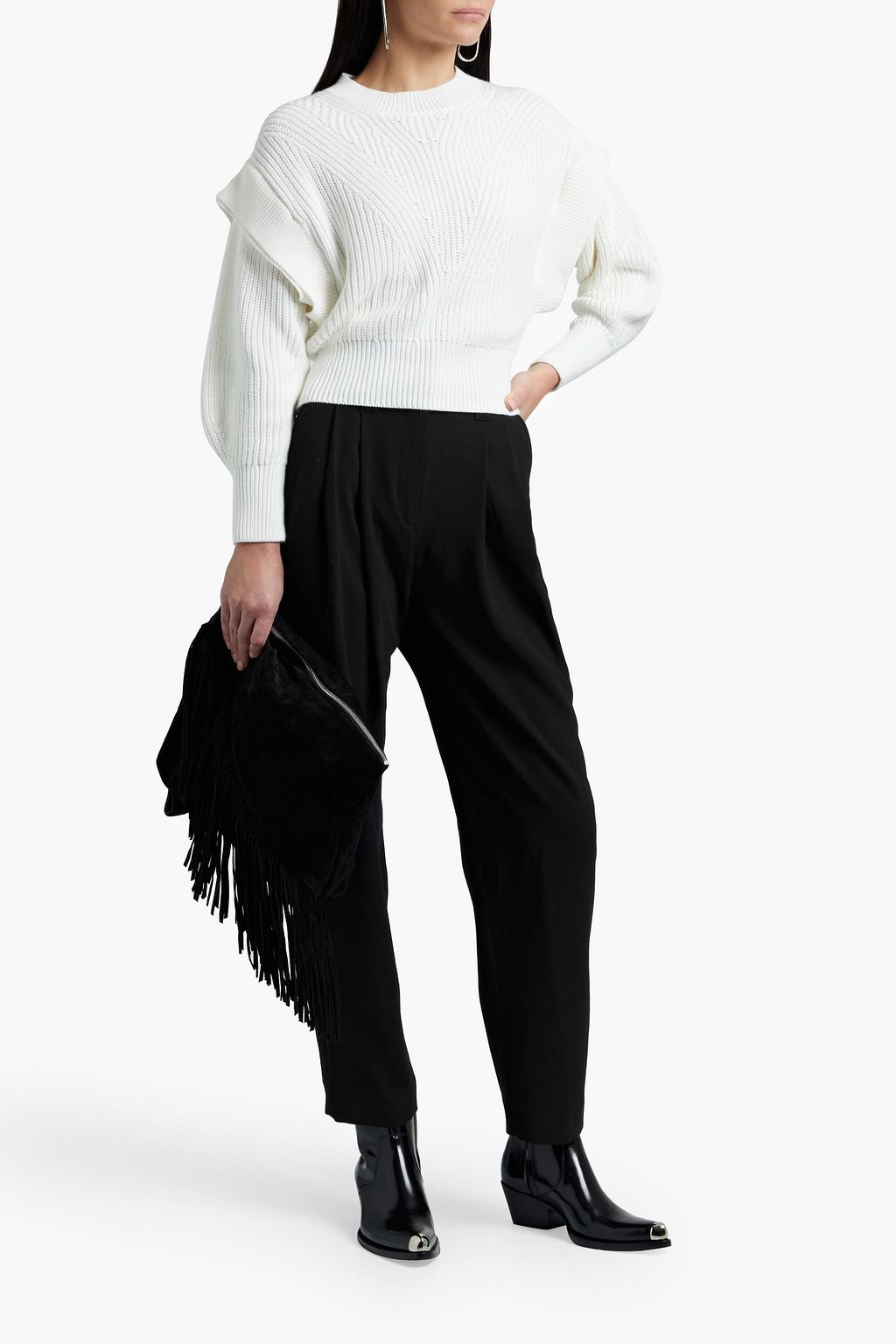 IRO Kharla Pullover aus einer gerippten Baumwollmischung