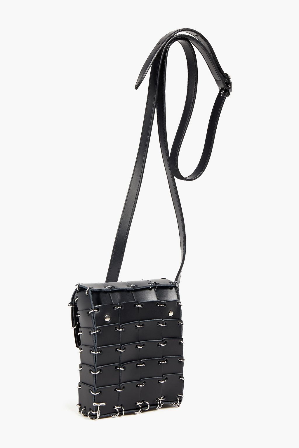RABANNE Paneled leather shoulder bag