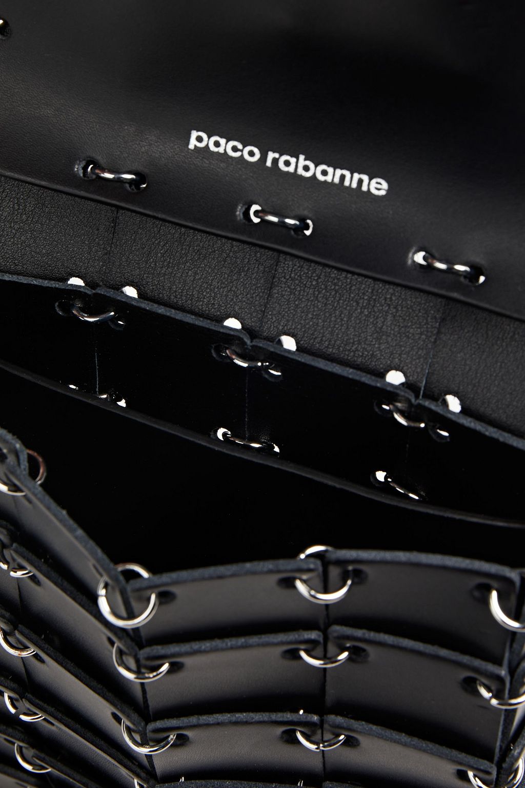 RABANNE Paneled leather shoulder bag