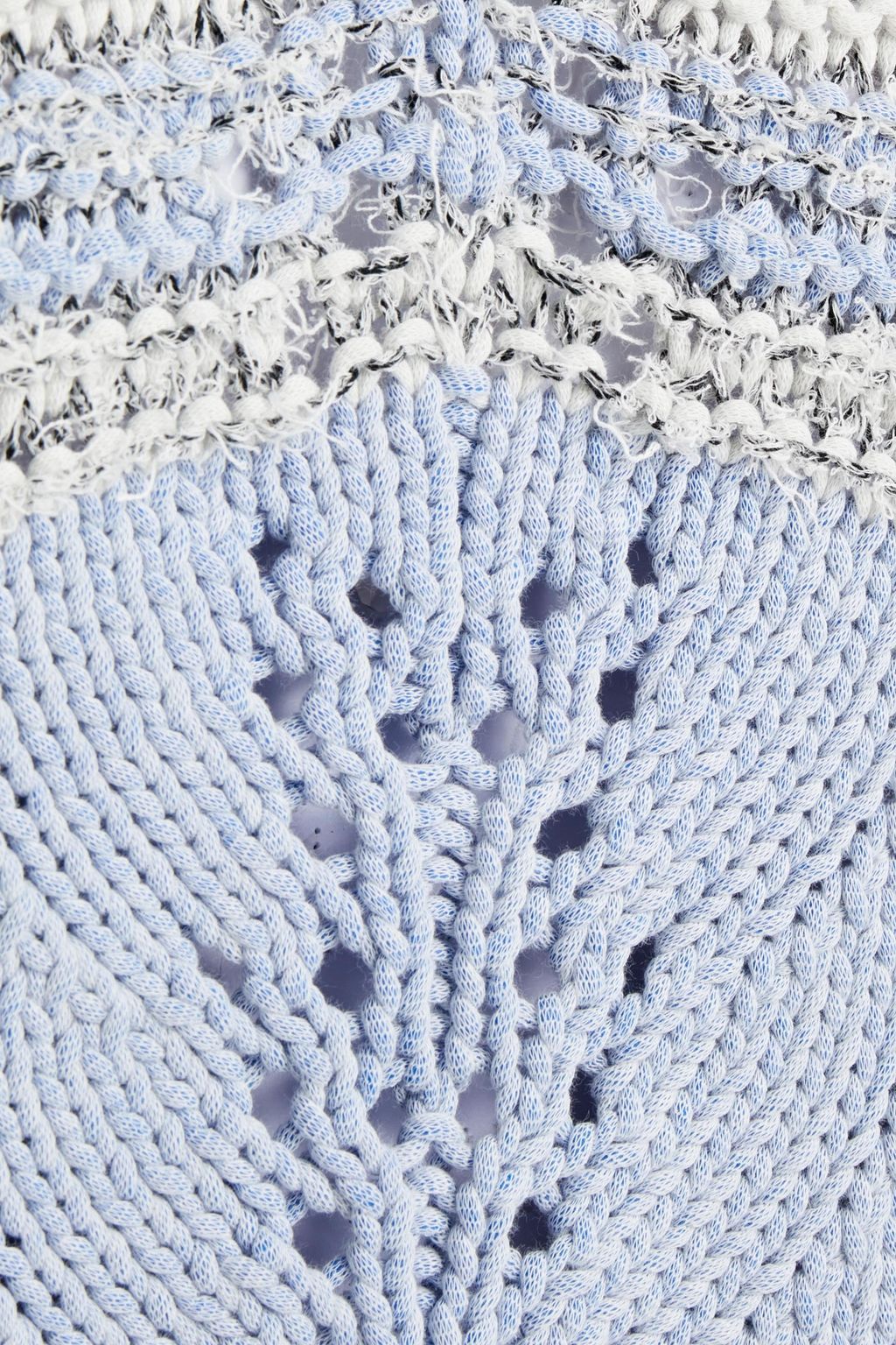 IRO Peryne pointelle-trimmed cotton-blend sweater