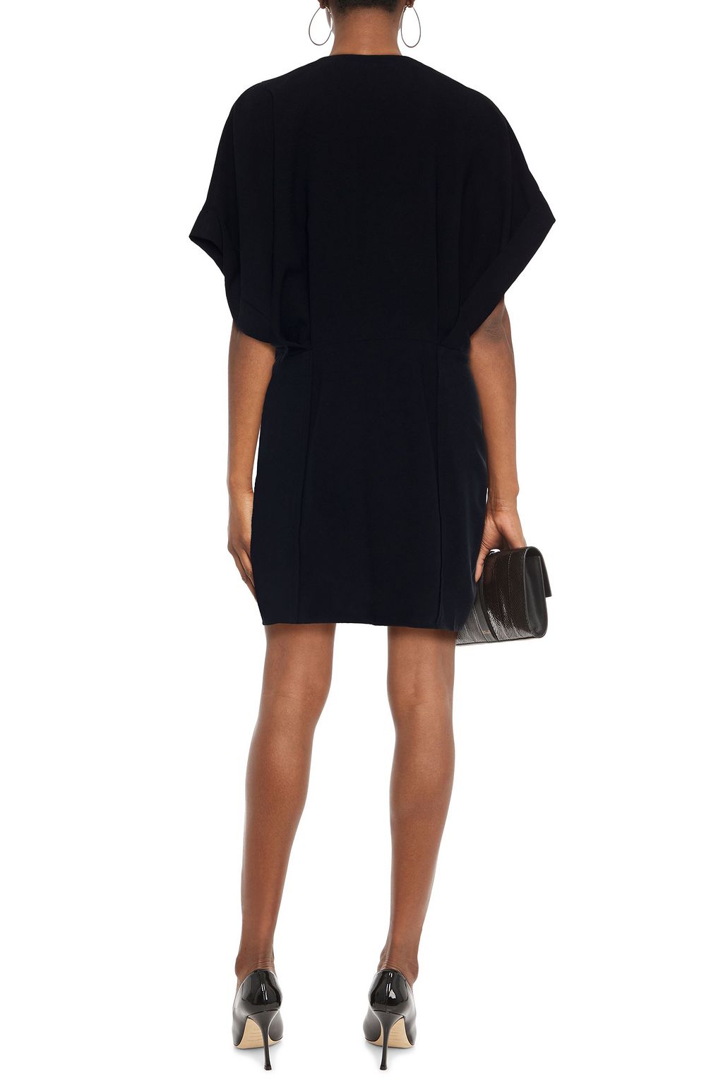 IRO Danube belted stretch-crepe mini dress