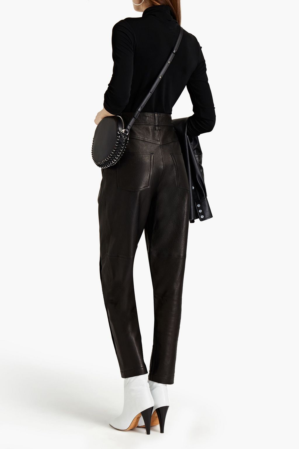 IRO Powel leather tapered pants