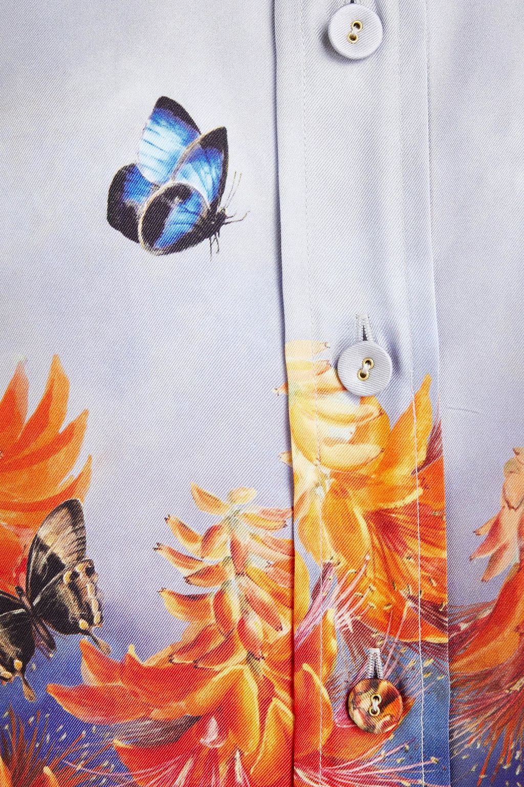 ZIMMERMANN Printed silk-twill shirt