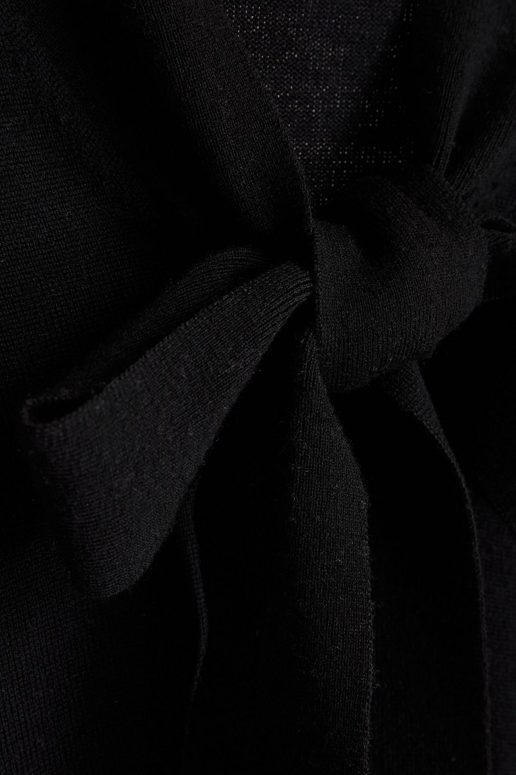 ZIMMERMANN Botanica pussy-bow merino wool sweater