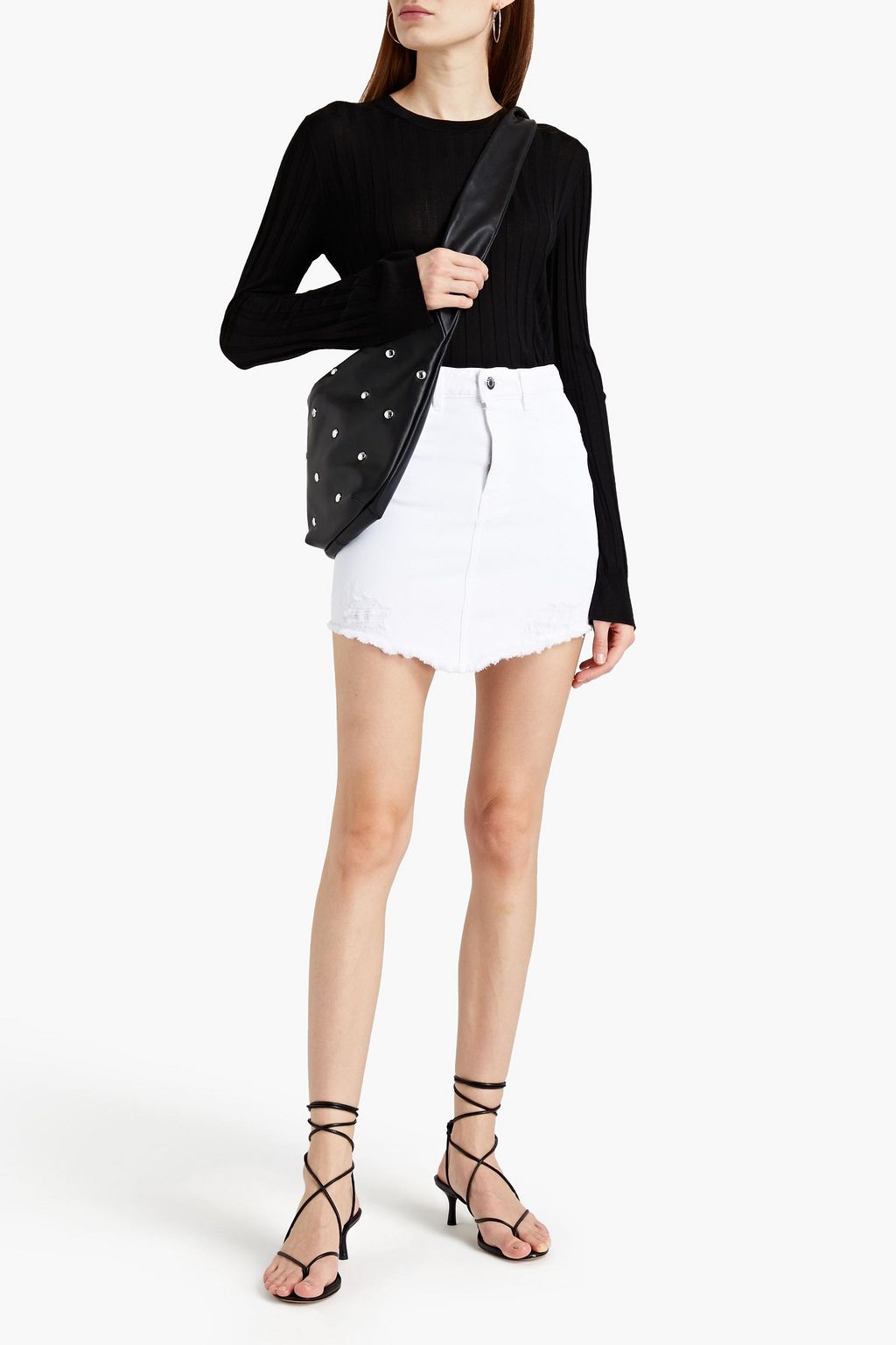IRO Dhana ribbed silk top