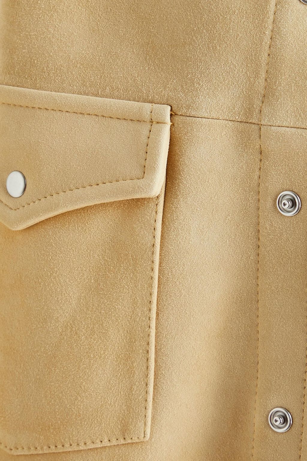 IRO Wolfra oversized suede shirt