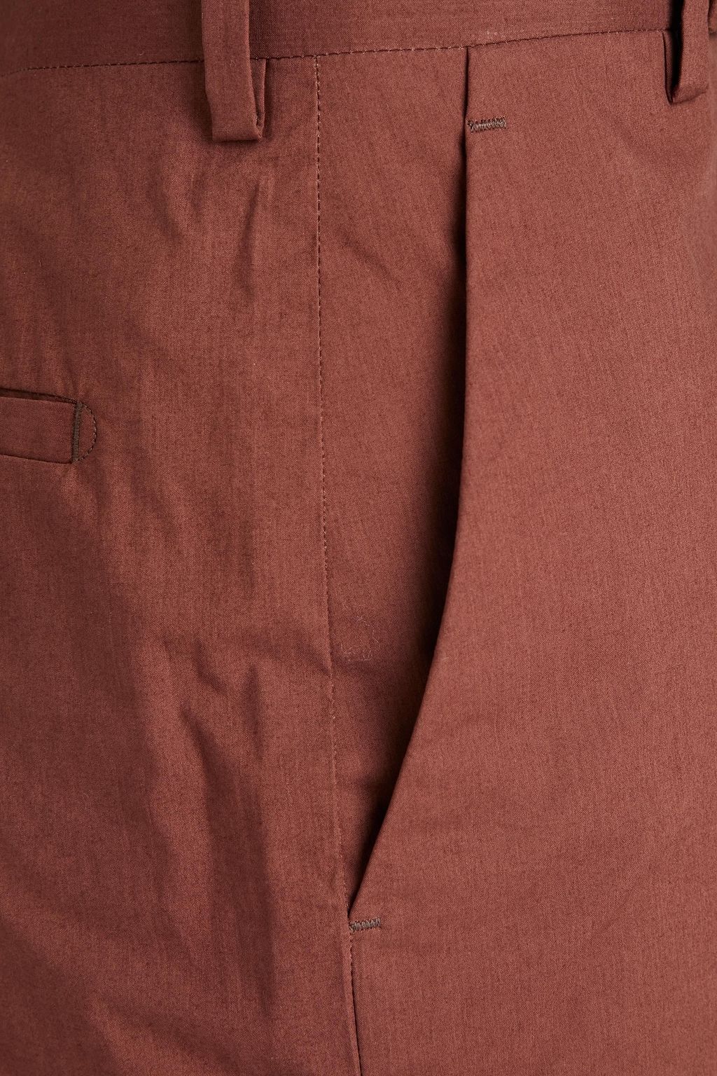 RICK OWENS Cropped wool-blend crepe slim-leg pants