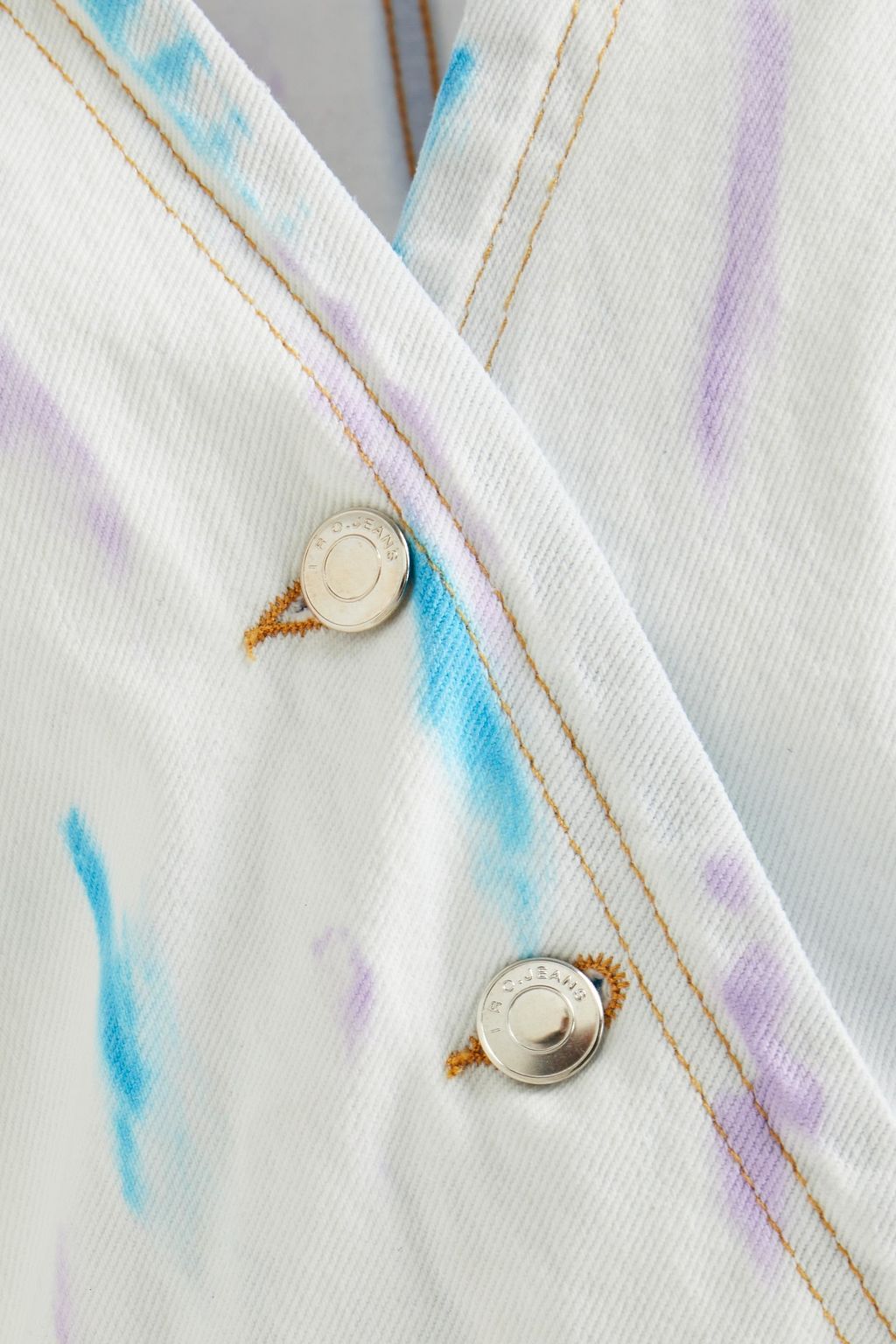 IRO Meuzal tie-dyed denim mini dress