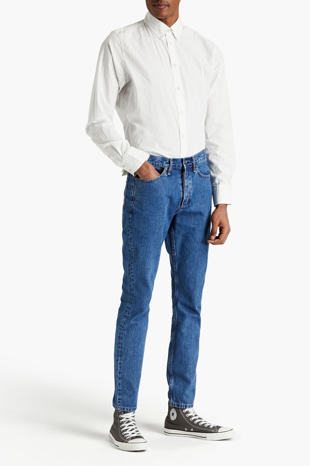 RAG & BONE Skinny-fit faded denim jeans
