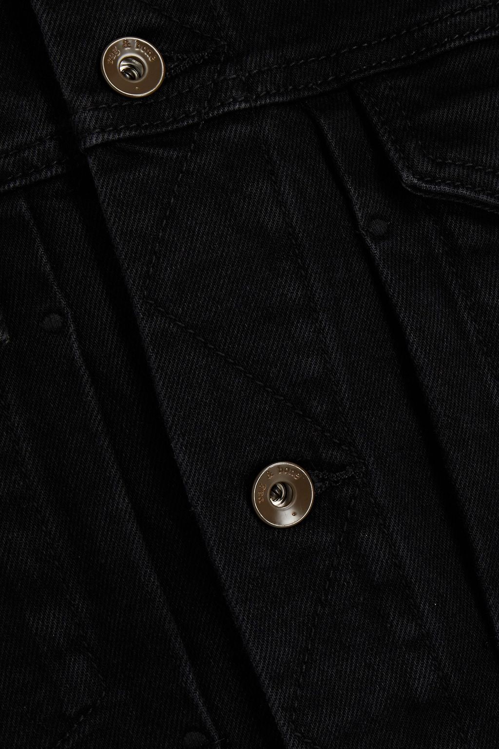 RAG & BONE Pleated denim jacket