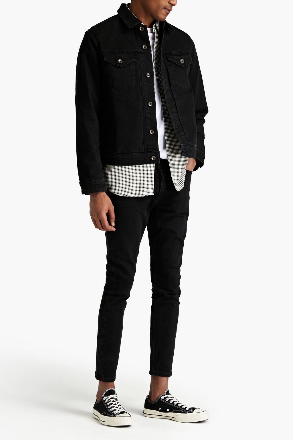 RAG & BONE Pleated denim jacket