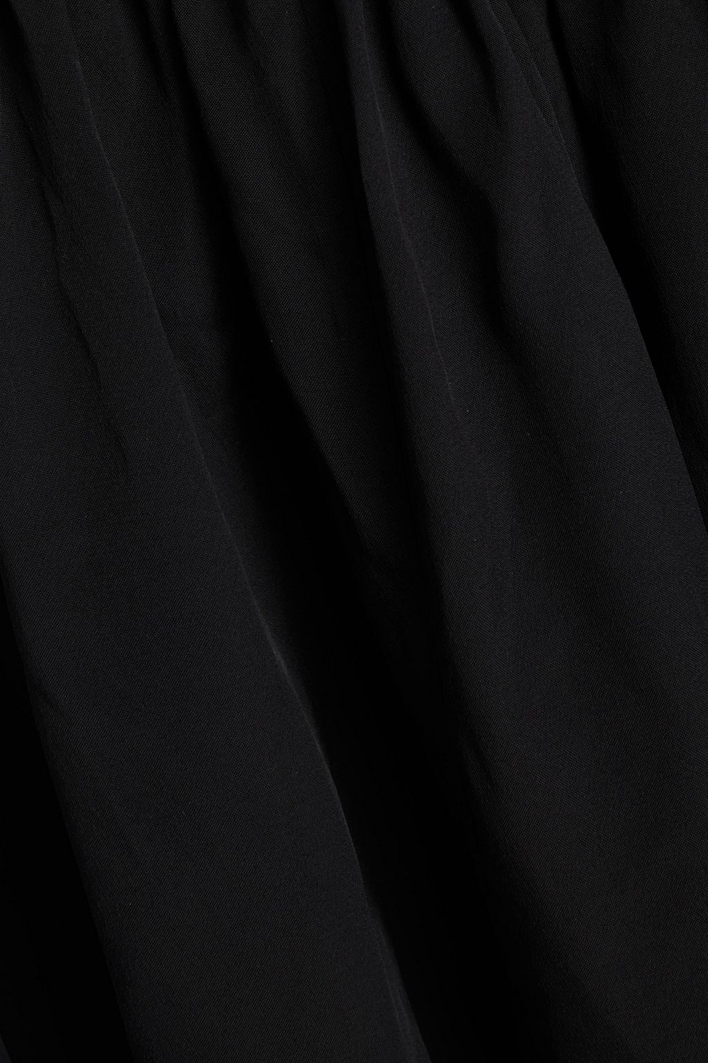 ZIMMERMANN Gathered belted satin-crepe mini dress