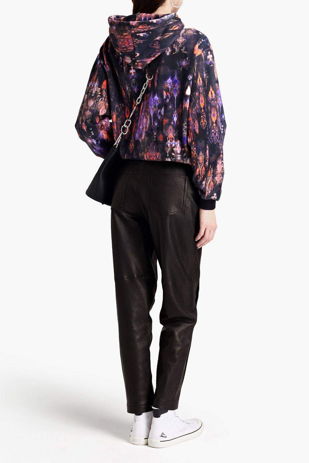 IRO Likely printed French cotton-terry hoodie