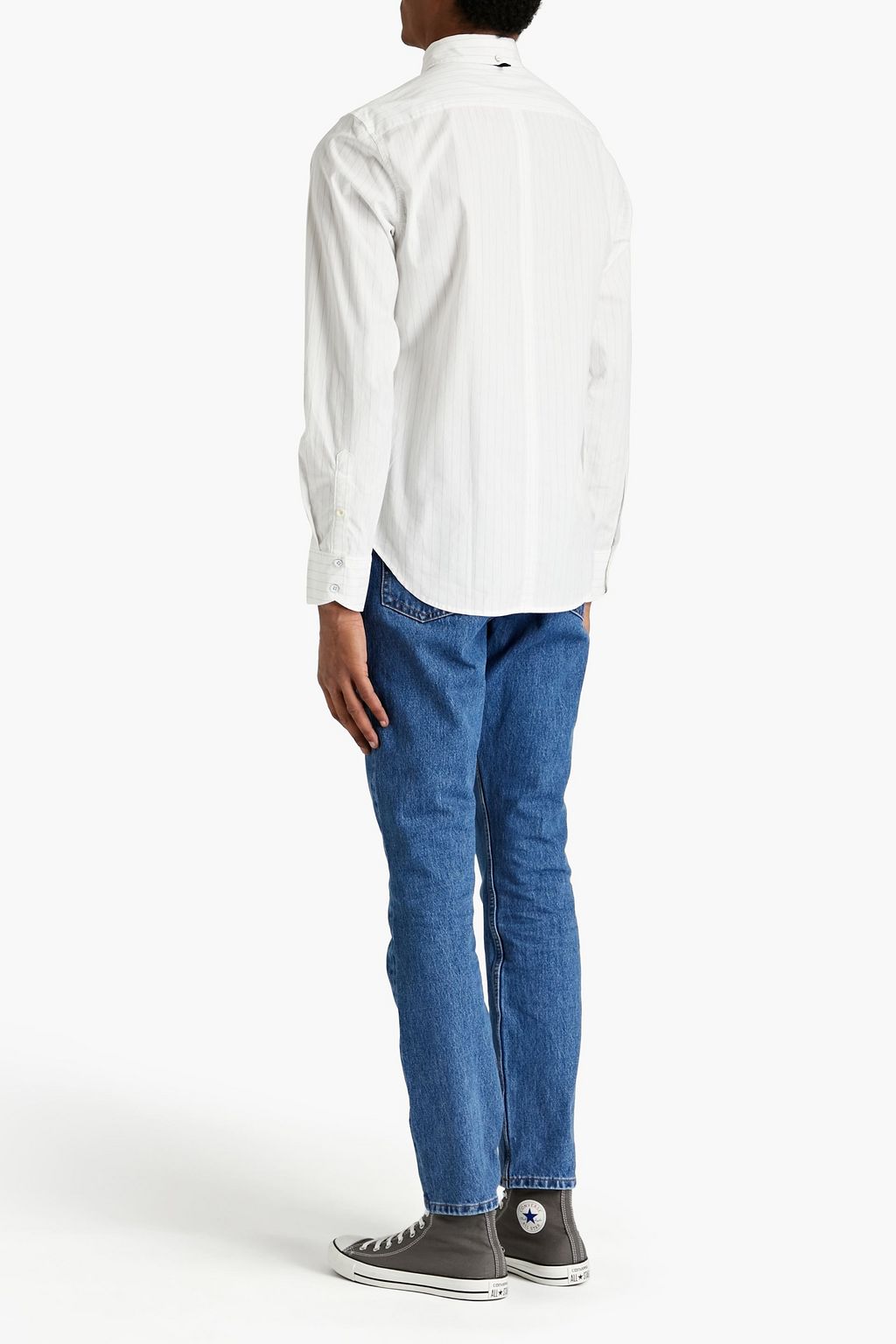 RAG & BONE Pinstriped cotton-poplin shirt