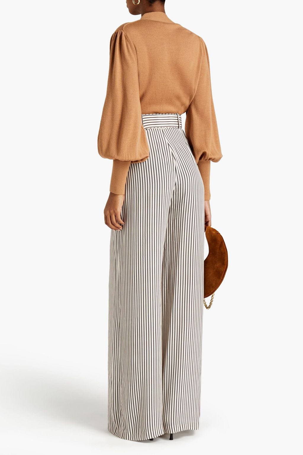 ZIMMERMANN Botanica pussy-bow merino wool sweater