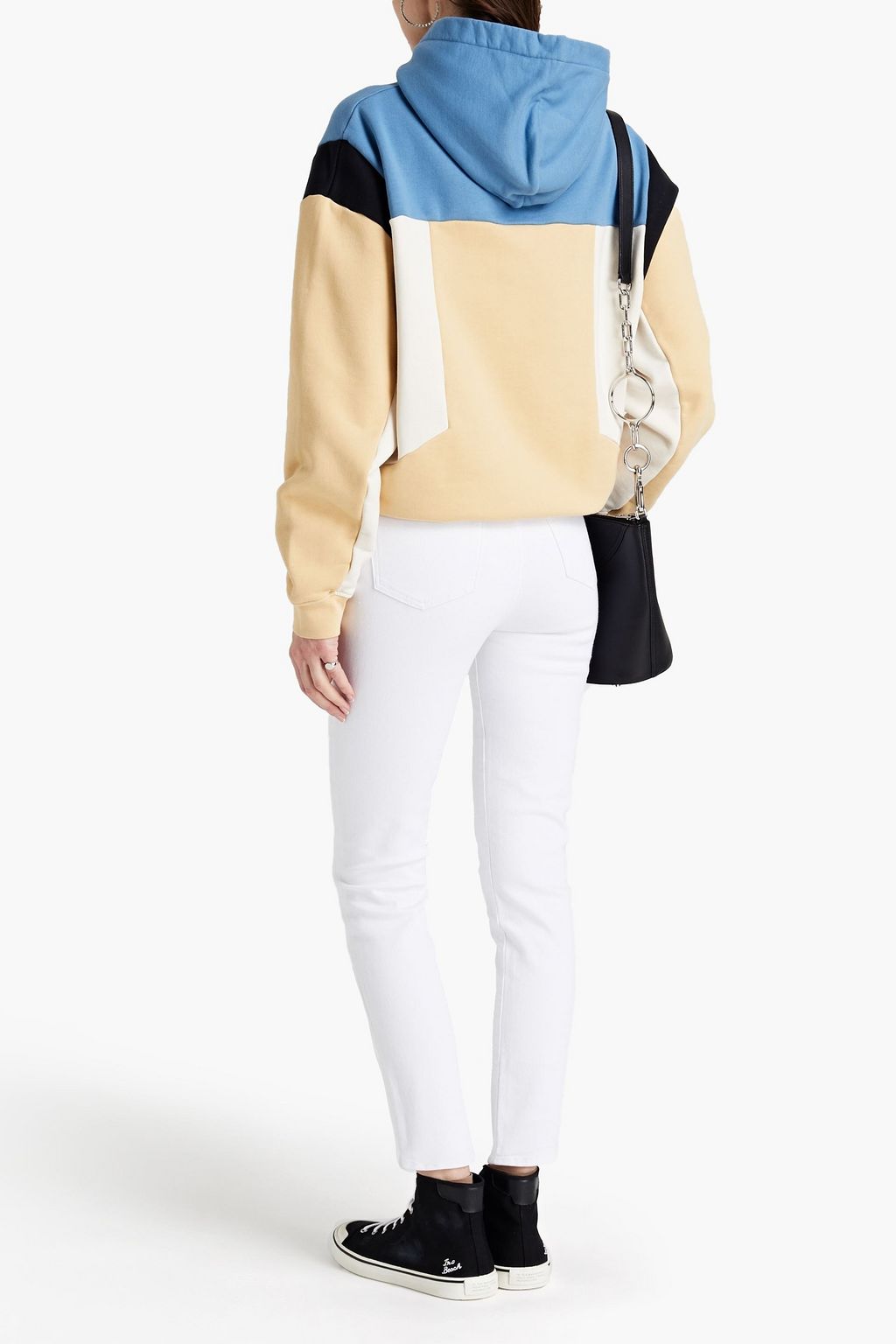 IRO Susane Hoodie aus Baumwollfrottee in Colour-Block-Optik