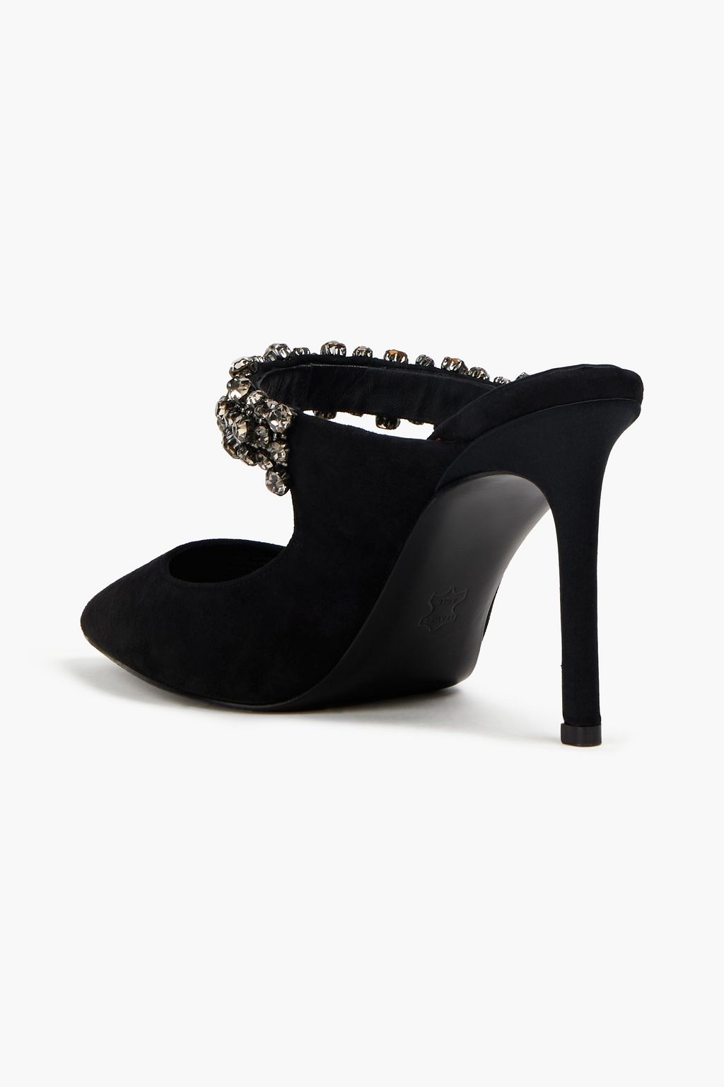 TORY BURCH Embellished suede mules