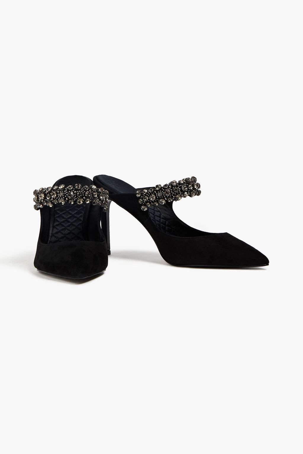 TORY BURCH Embellished suede mules | Sale up to 70% off | THE OUTNET