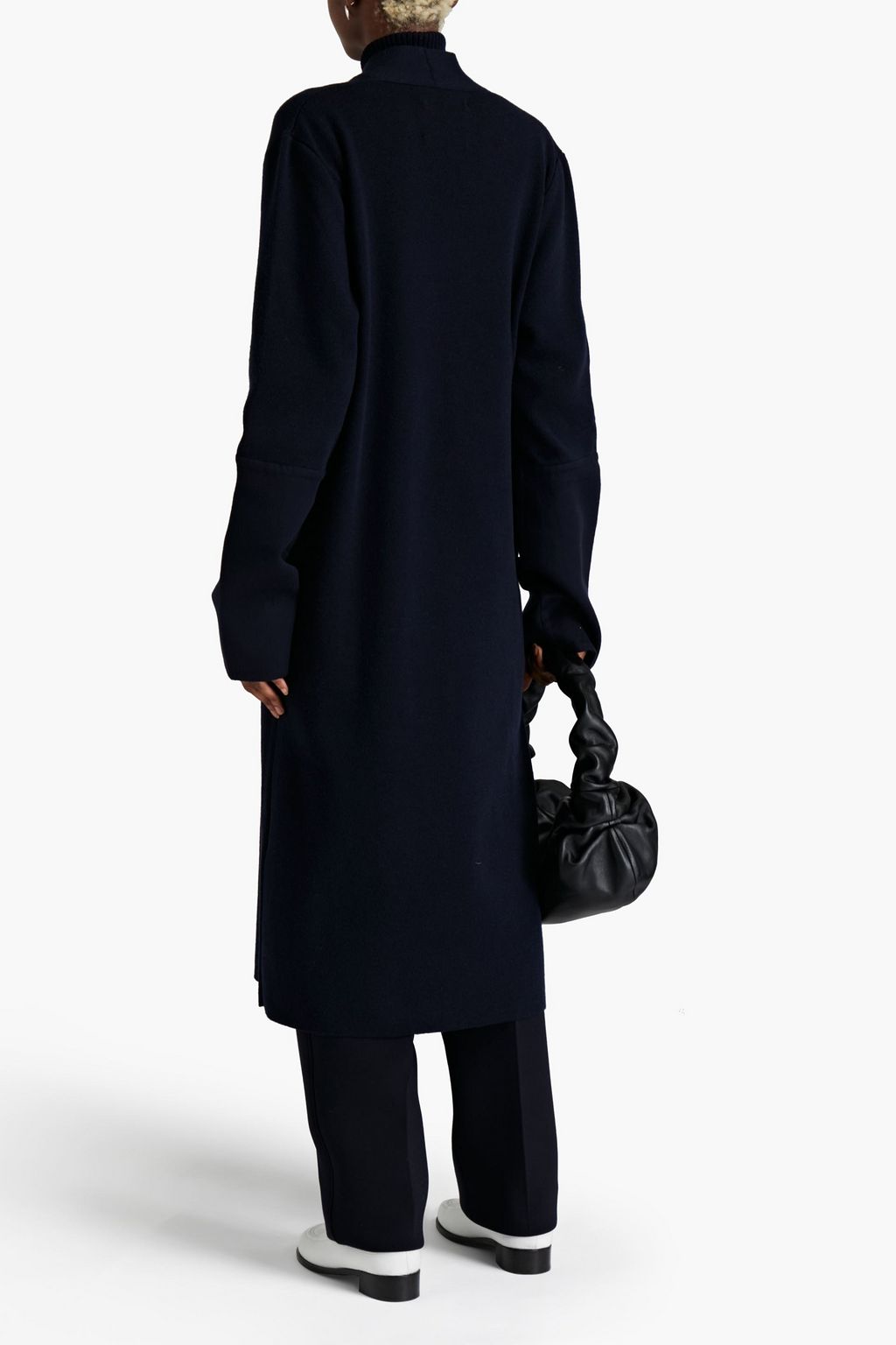 JIL SANDER Cashmere-felt cardigan