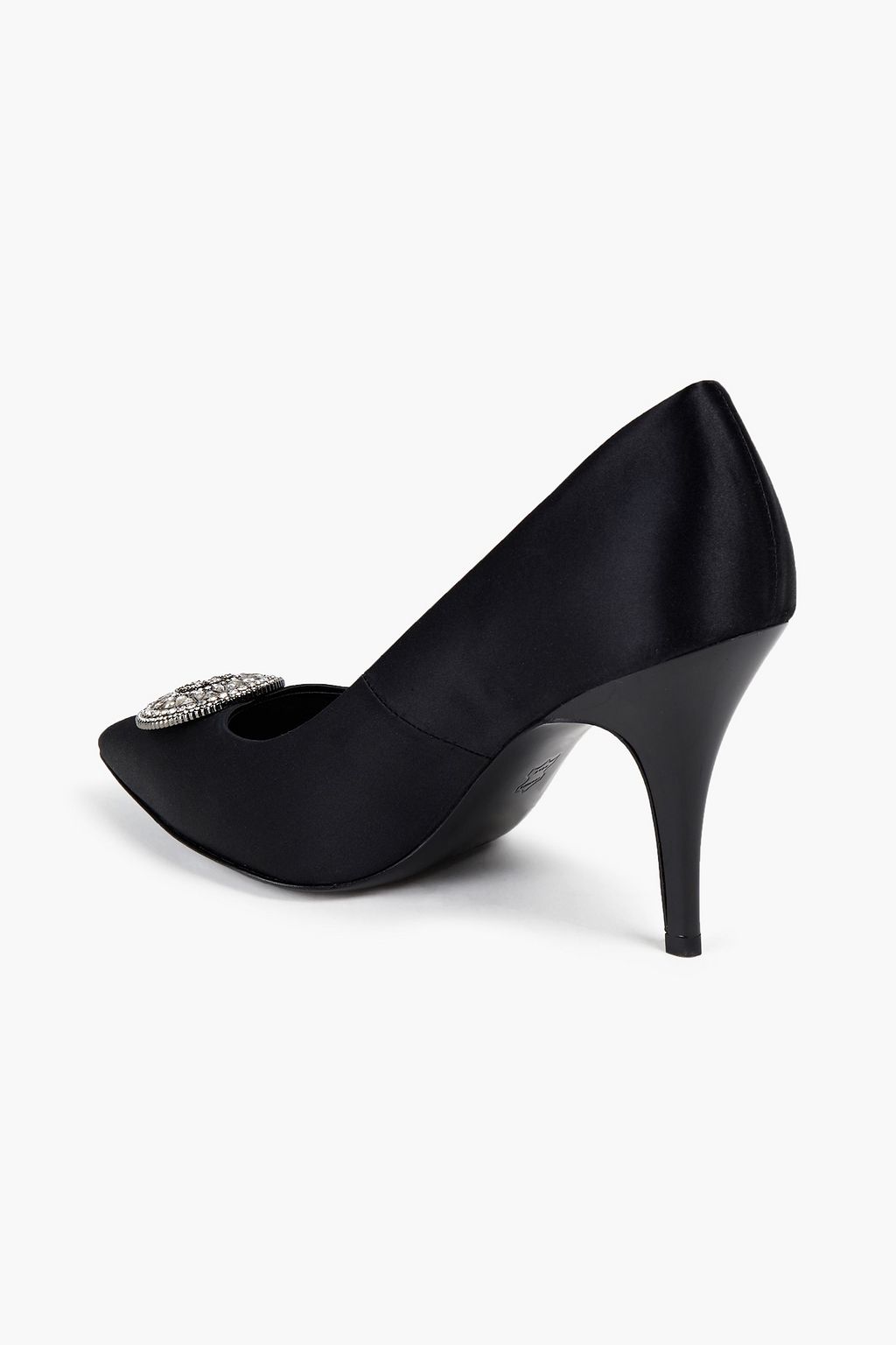 TORY BURCH Embellished satin pumps