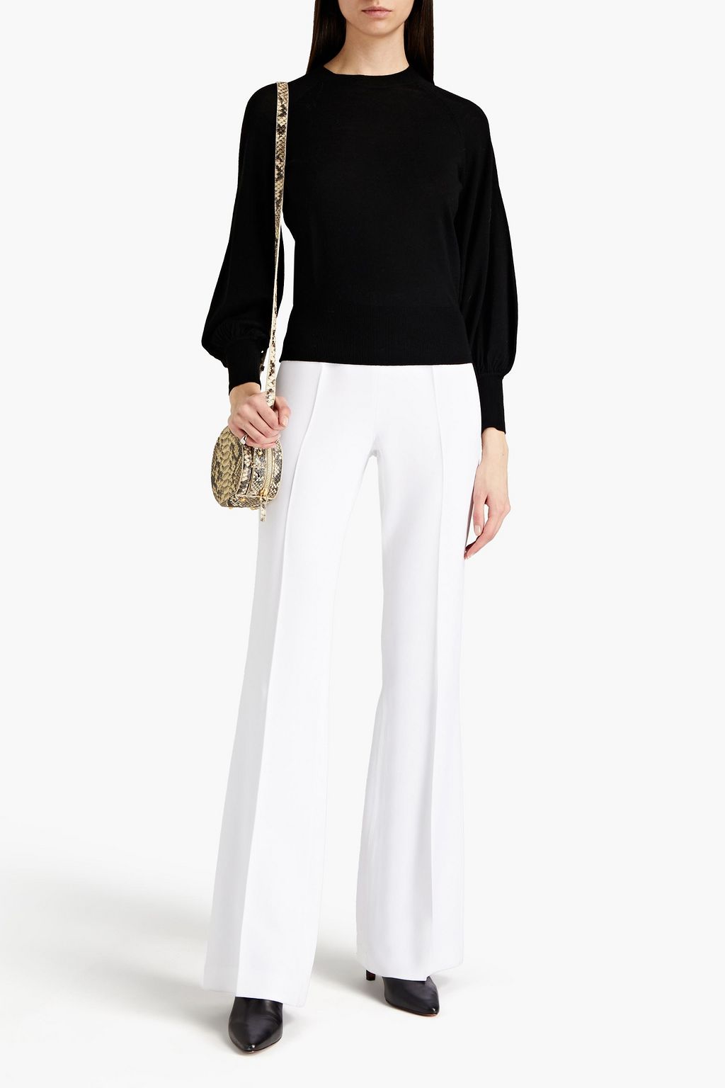 ZIMMERMANN Gathered merino wool sweater