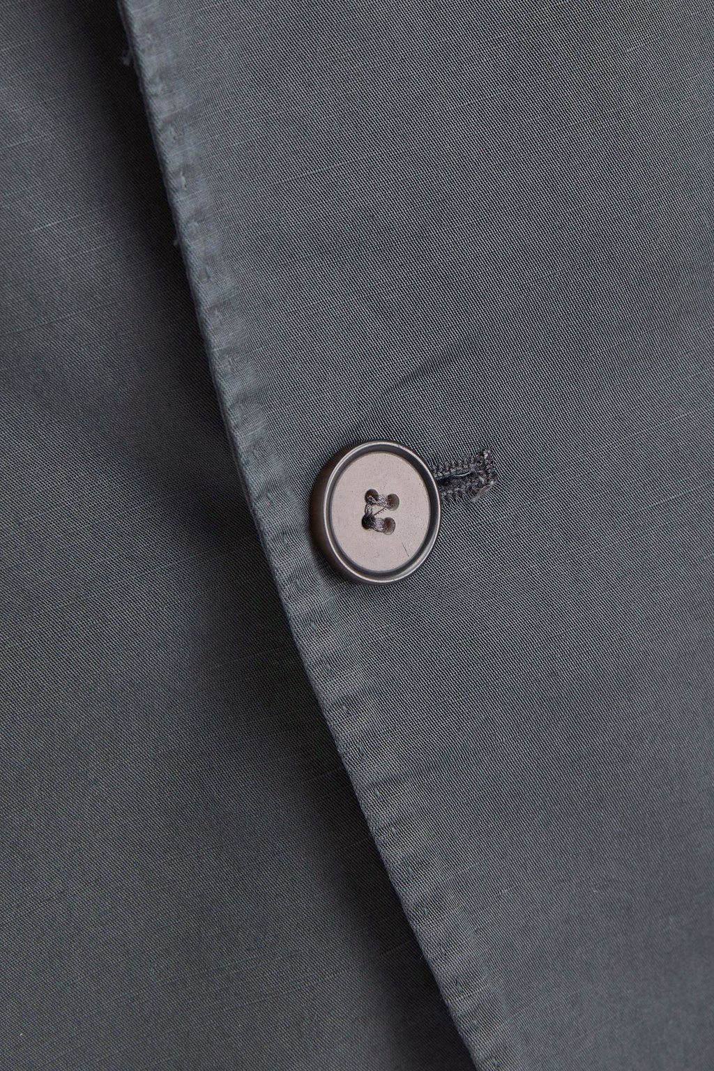 OFFICINE GÉNÉRALE 375 faded cotton and linen-blend blazer