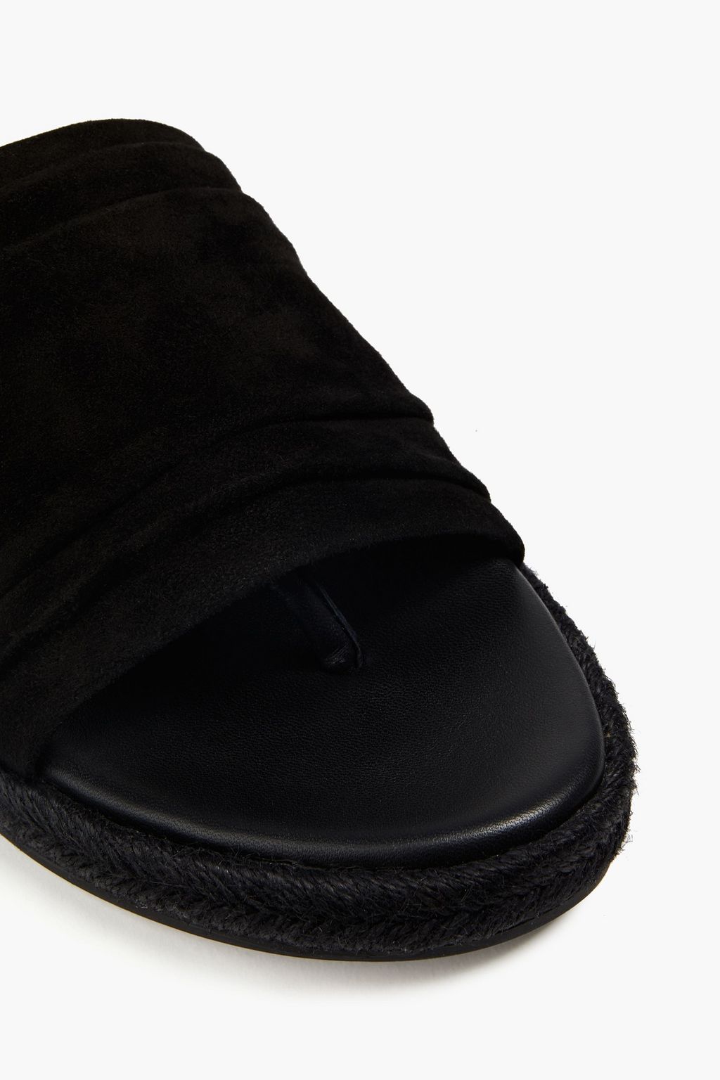 TORY BURCH Gathered suede sandals