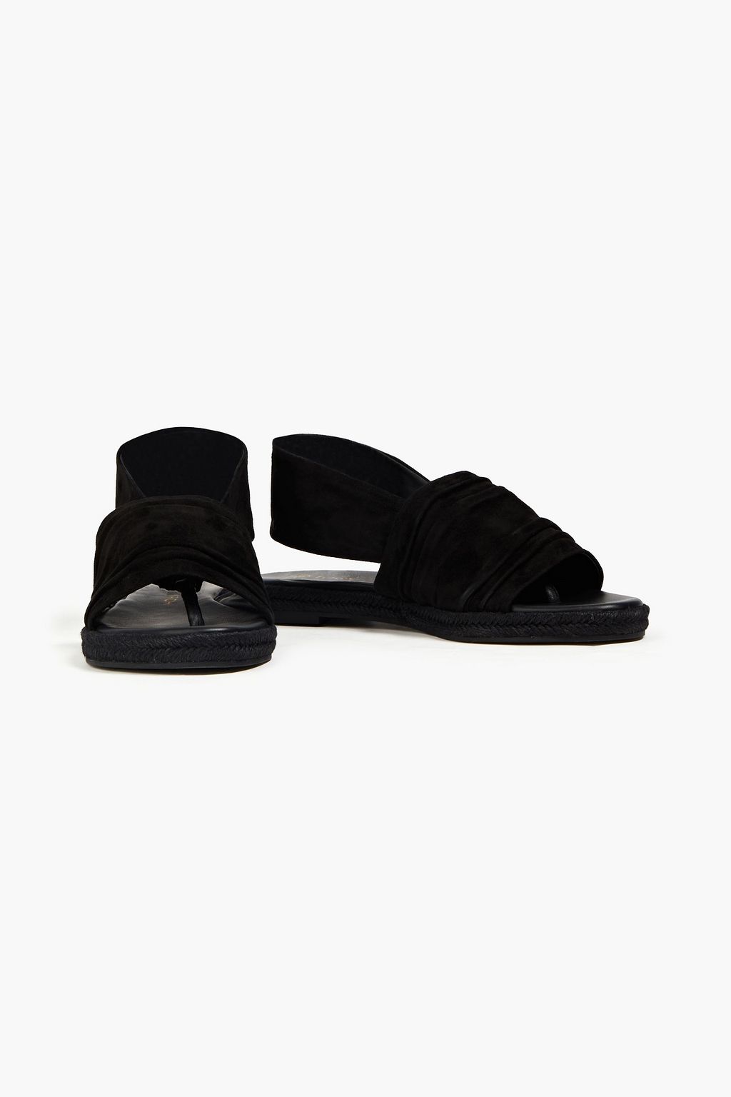 TORY BURCH Gathered suede sandals