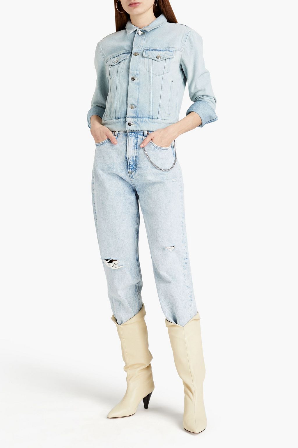 IRO Ioka cropped denim jacket