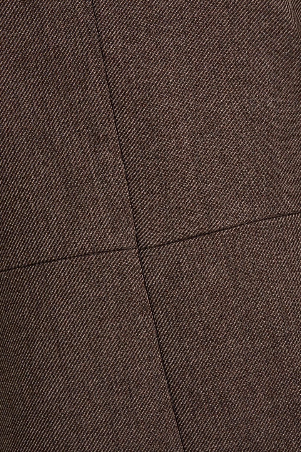 JIL SANDER Wool and silk-blend twill top