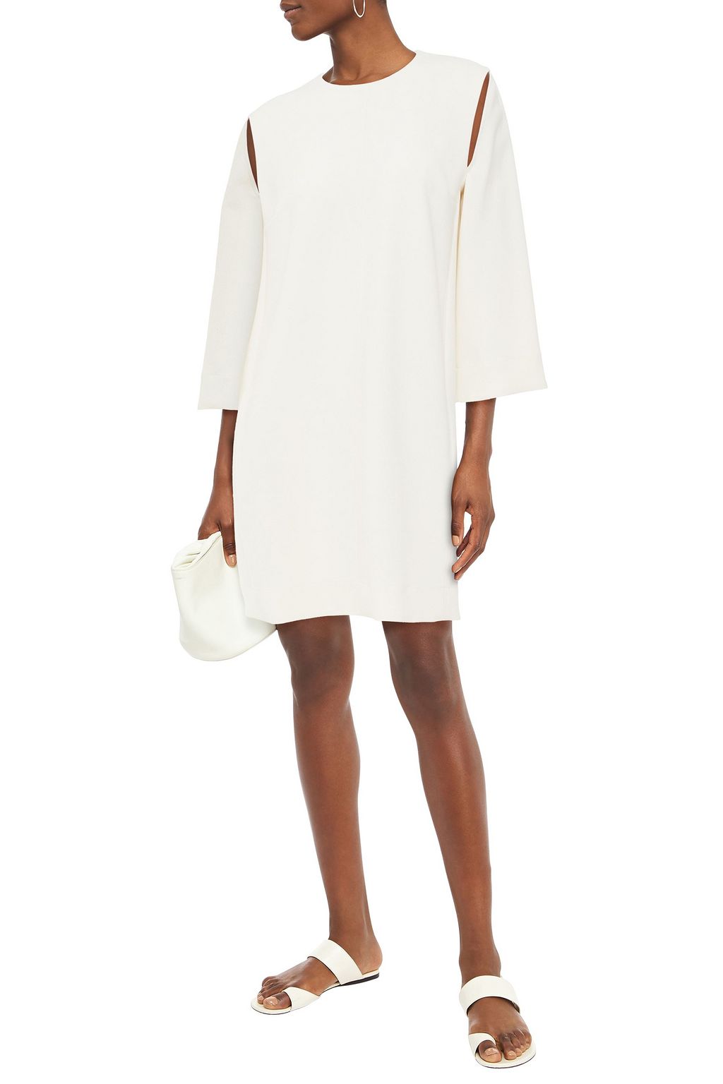 VICTORIA, VICTORIA BECKHAM Cutout crepe mini dress
