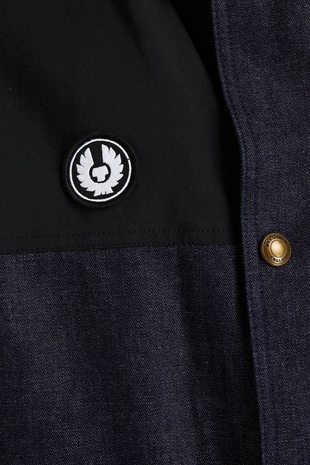 BELSTAFF + Sophnet Kersbrook shell-paneled denim hooded field jacket