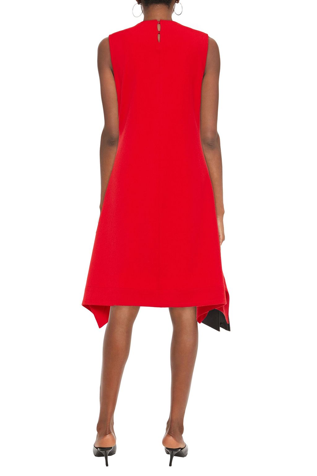 VICTORIA, VICTORIA BECKHAM Asymmetric flannel dress