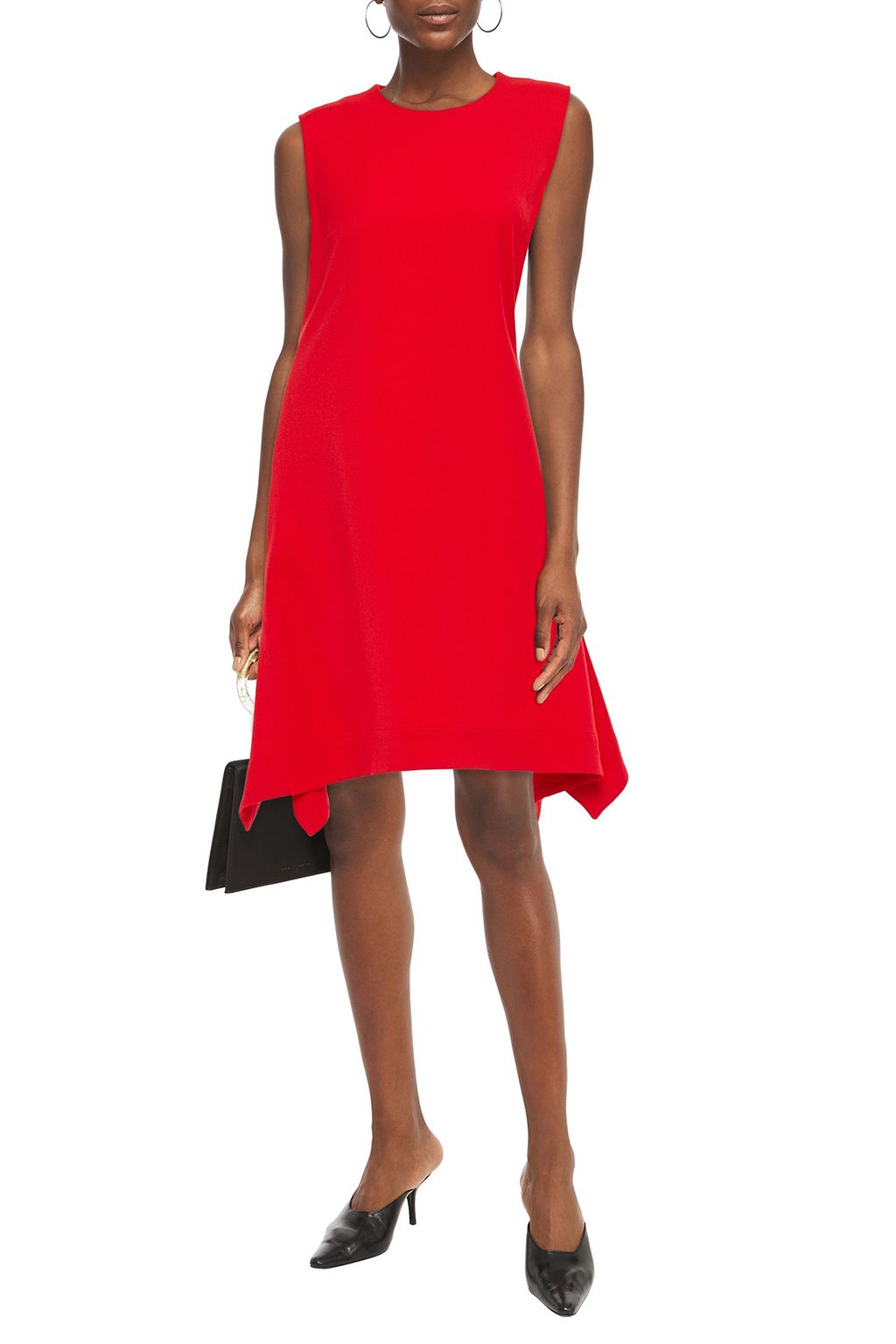 VICTORIA, VICTORIA BECKHAM Asymmetric flannel dress
