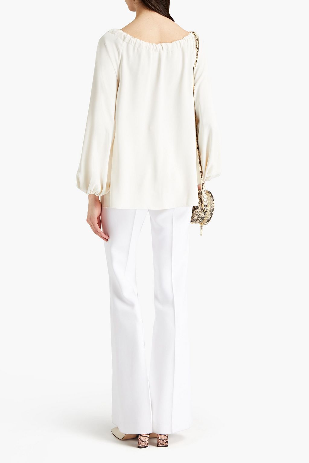 ZIMMERMANN Gathered twill blouse