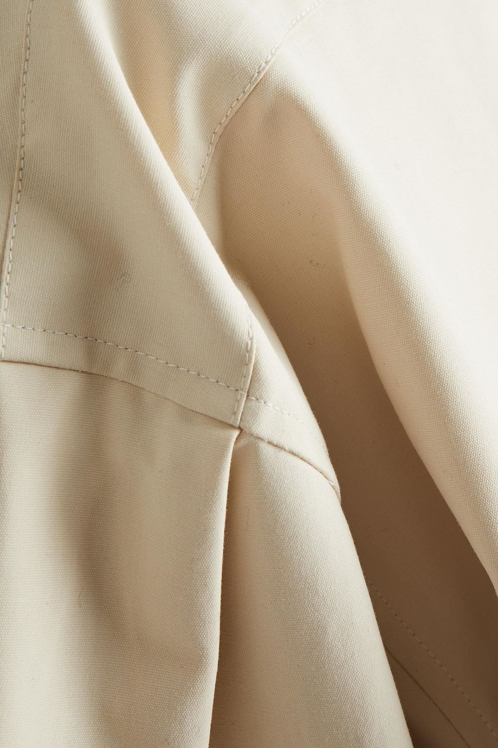 JIL SANDER Pleated cotton-canvas jacket