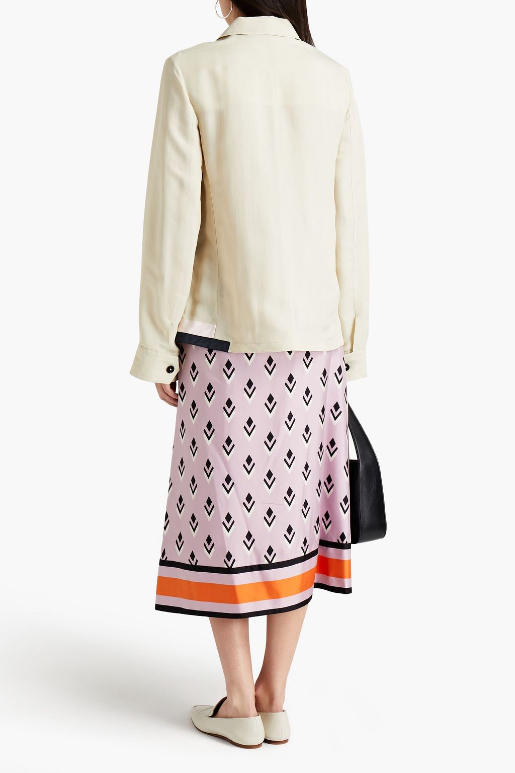 JIL SANDER قميص من التويل