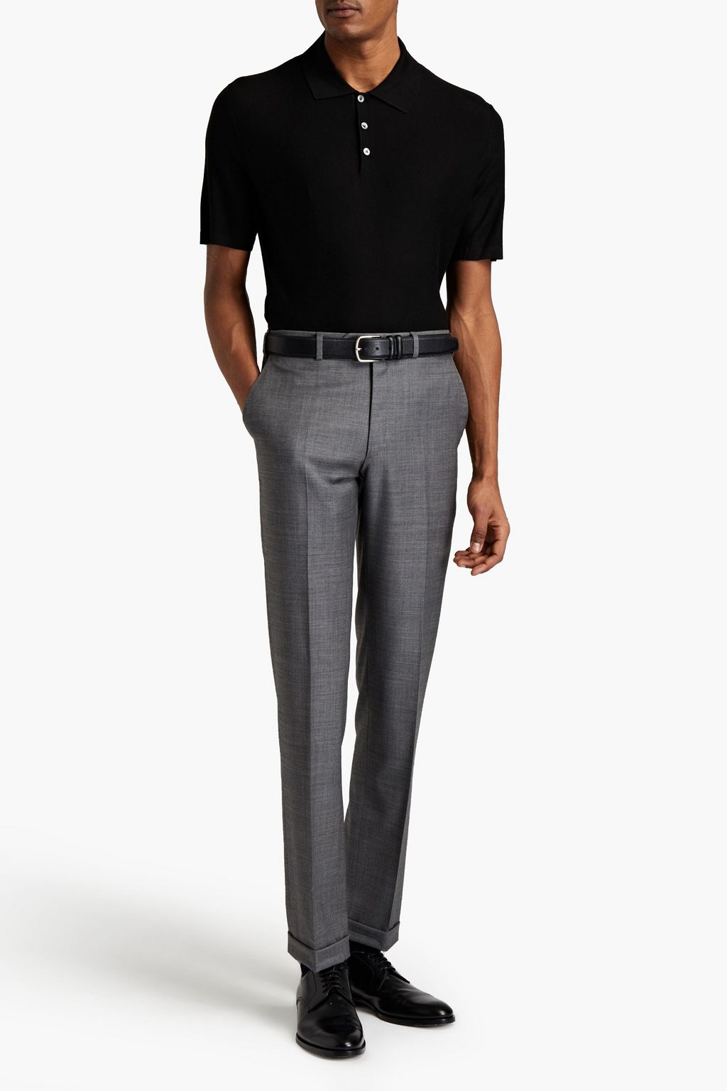 BRIONI Tapered wool-twill pants