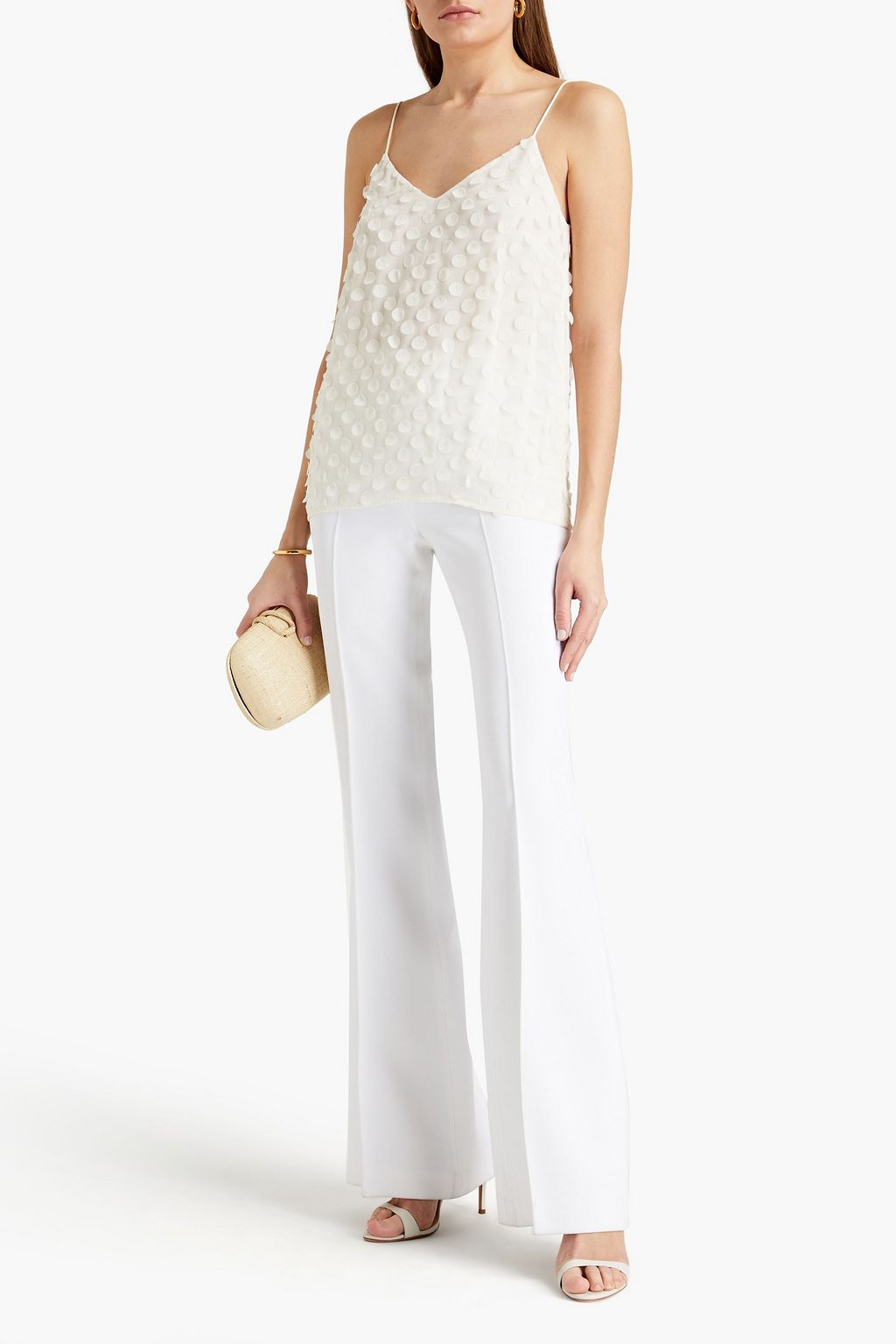 ZIMMERMANN Appliquéd georgette camisole