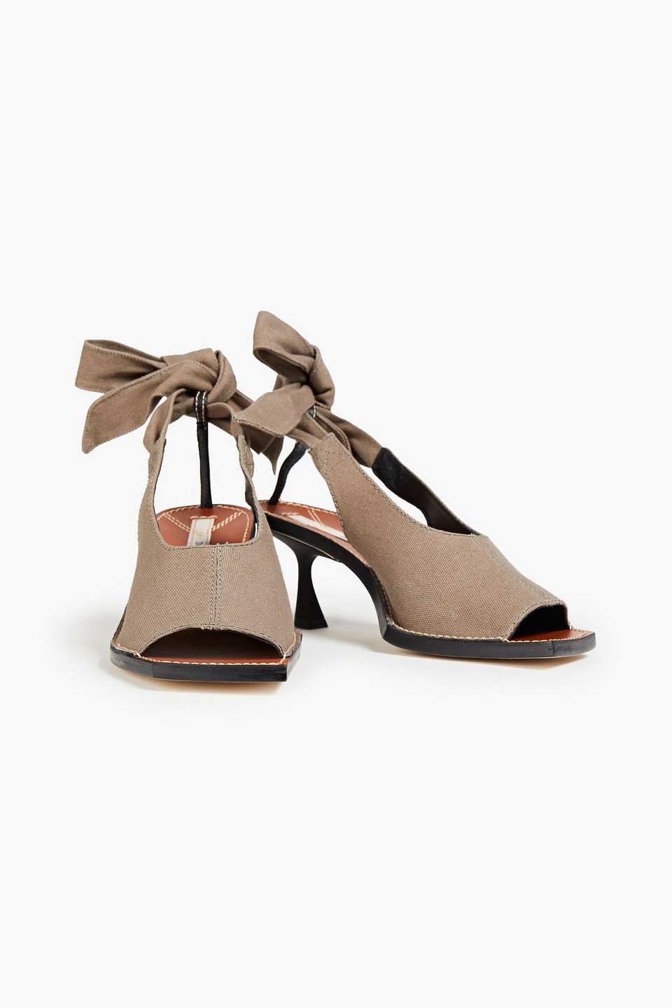 Zimmermann Canvas Slingback In Sand