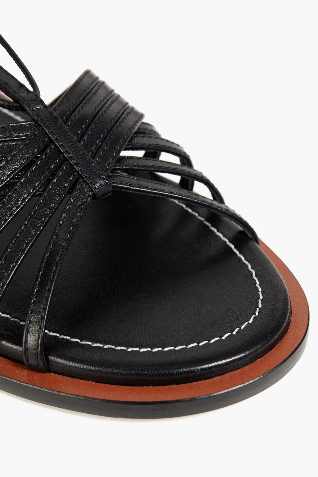 ZIMMERMANN 가죽 레이스업 샌들