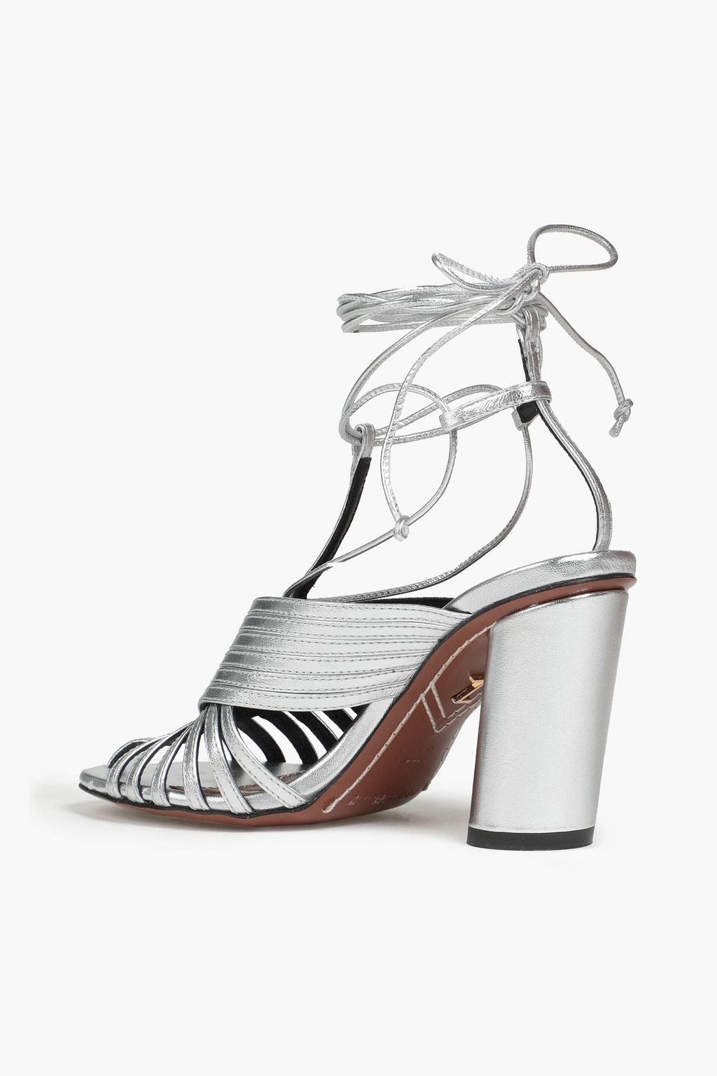 ZIMMERMANN Sandalen aus Metallic-Leder
