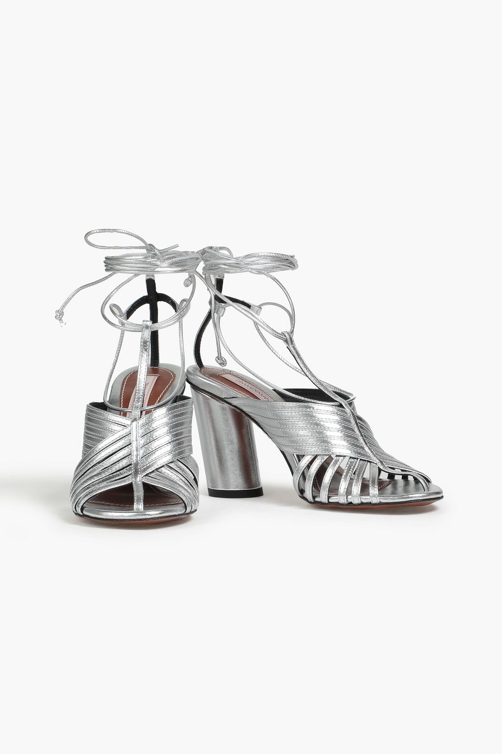 ZIMMERMANN Sandalen aus Metallic-Leder