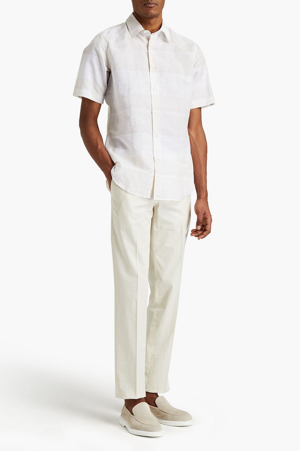 BRIONI Cotton-twill chinos