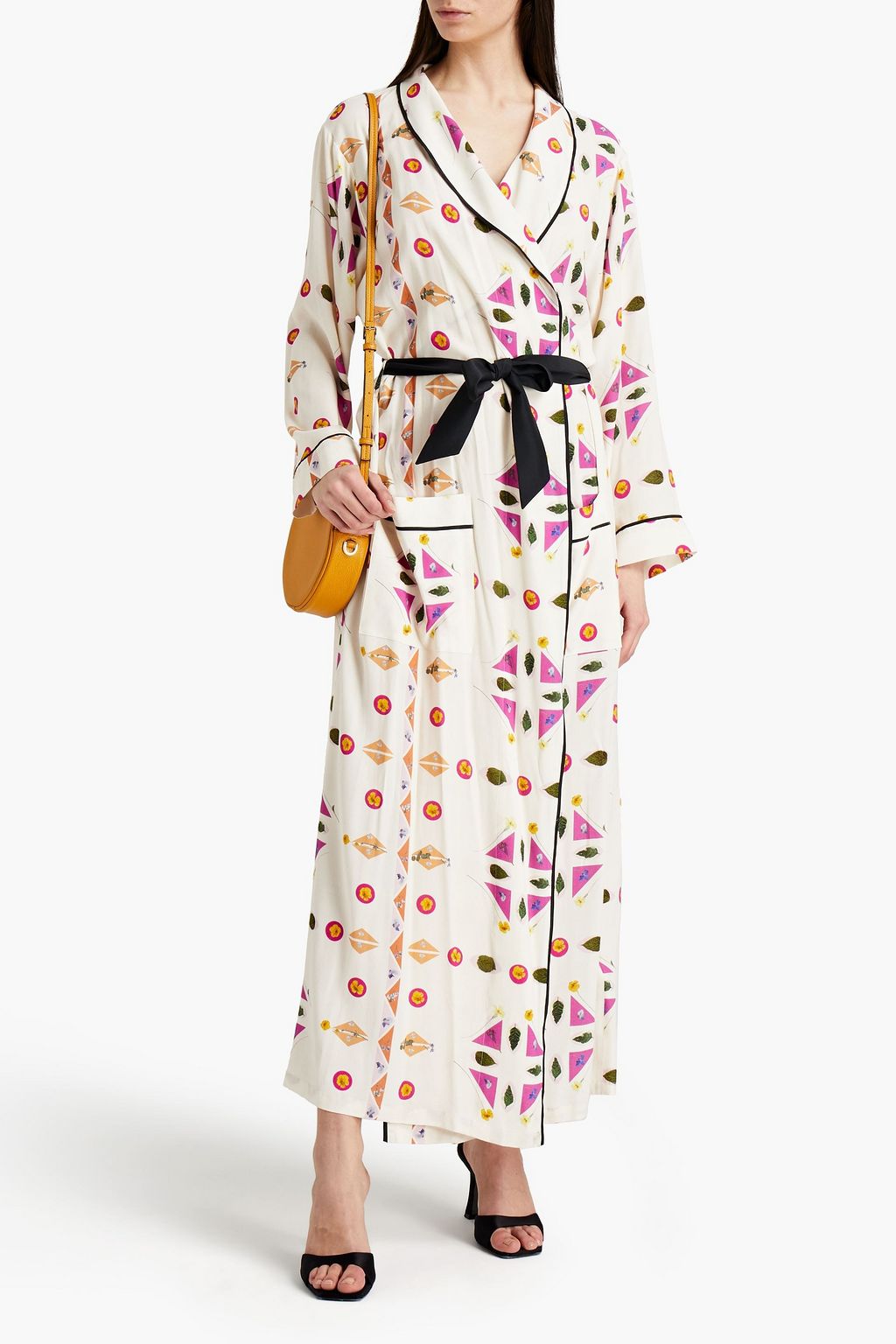 VICTORIA, VICTORIA BECKHAM Printed crepe maxi dress
