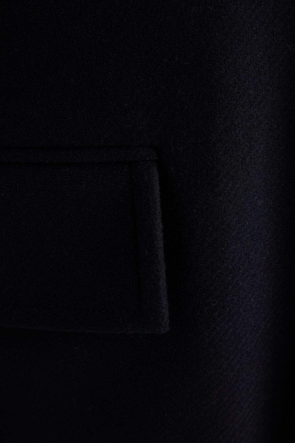 OFFICINE GÉNÉRALE Matt wool and cashmere-blend felt coat