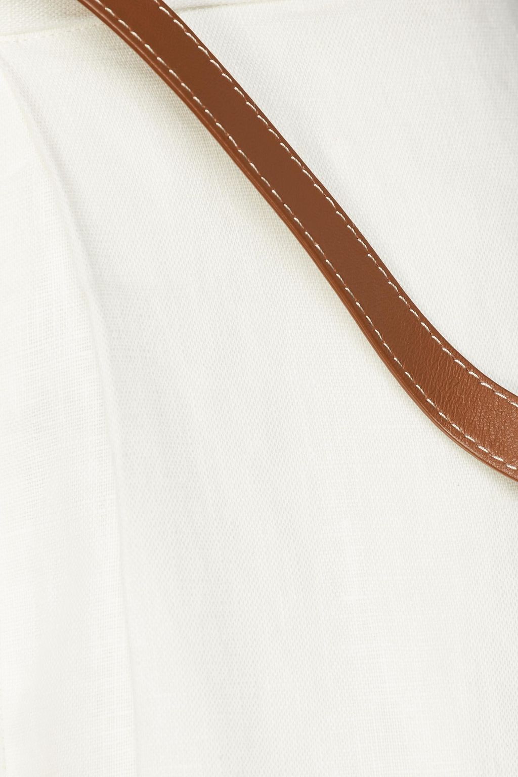ZIMMERMANN The Lovestruck belted slub linen wide-leg pants